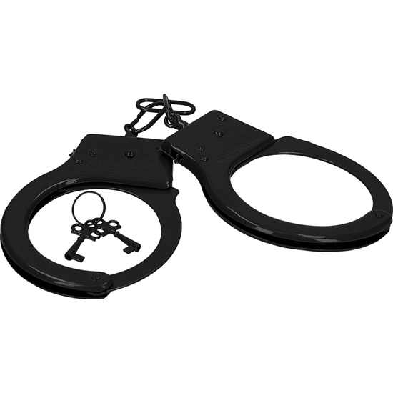 BLACK METAL HANDCUFFS