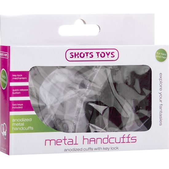 BLACK METAL HANDCUFFS