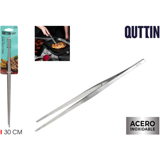 PINZAS COCINASERVIR ACERO 30CM QUTTIN QUTTIN
