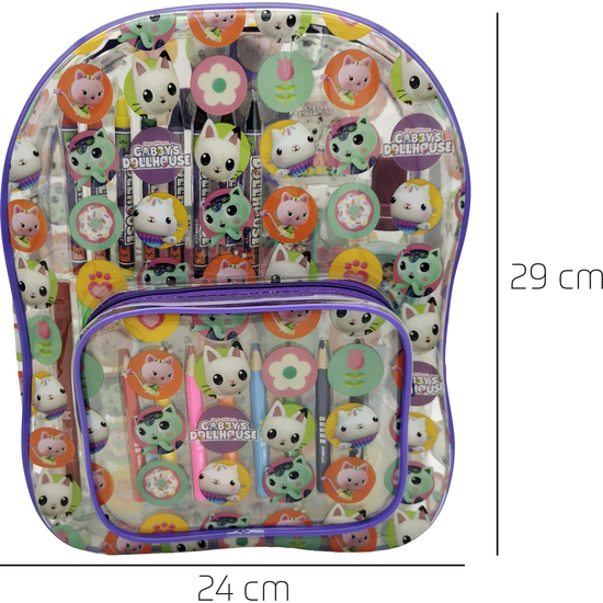 MOCHILA ACTIVIDADES LA CASA DE MUÑECAS DE GABBY 42PZS