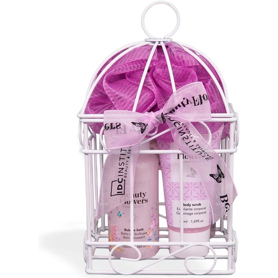 Buy Metal Cage 5 Piece Flowers Cosmetic Set Metal Cage 5 Piece Flowers Cosmetic Set