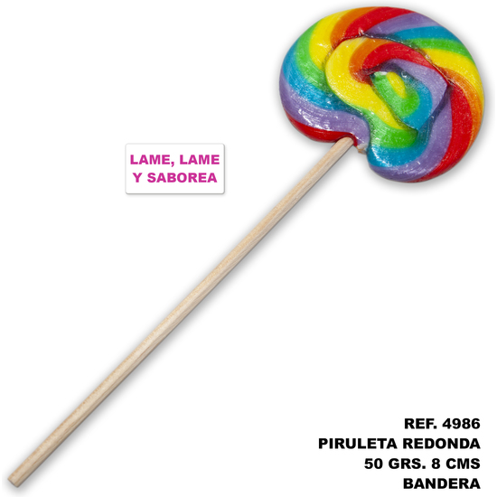 Buy Round Lollipop 50 Gr. And 8 Cmwith The Lgbt Flag (lame, Lick And Taste) Round Lollipop 50 Gr. And 8 Cmwith The Lgbt Flag (lame, Lick And Taste)