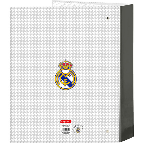 CARPETA F. 4 ANILLAS 35MM LOMO ANCHO REAL MADRID 1ª EQUIP. 24/25