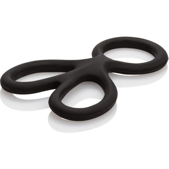 BALL SPREADER COCK RINGS - BLACK