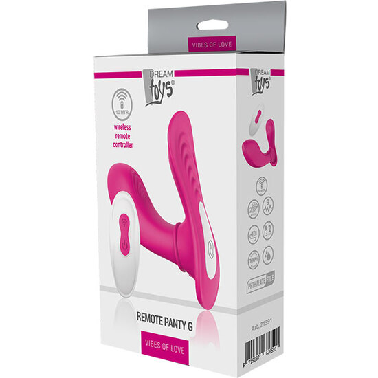 VIBES OF LOVE REMOTE PANTY G MAGENTA