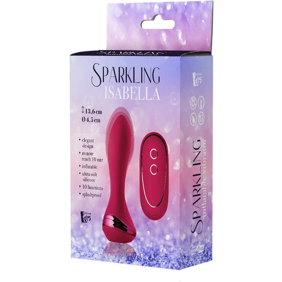 SPARKLING INFLATABLE REMOTE VIBRATOR ISABELLA