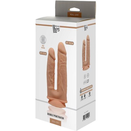 REAL LOVE DUAL DENSITY - DOUBLE PENIS IN FLESH COLOR