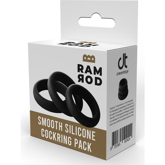 RAMROD SMOOTH SILICONE COCKRING PACK