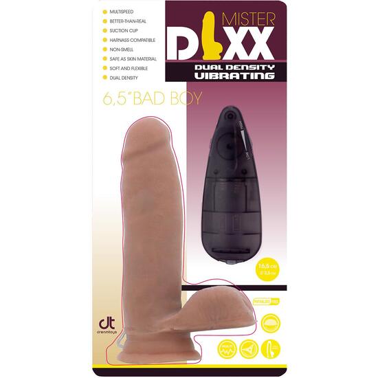MR.DIXX BAD BOY 6.5 DUAL DENSITY VIBRATING DILDO