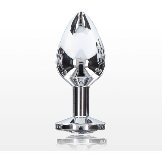 TOYJOY - MEDIUM ANAL PLUG WITH JEWEL - SILVER