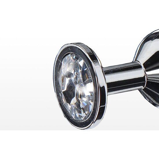TOYJOY - MEDIUM ANAL PLUG WITH JEWEL - SILVER