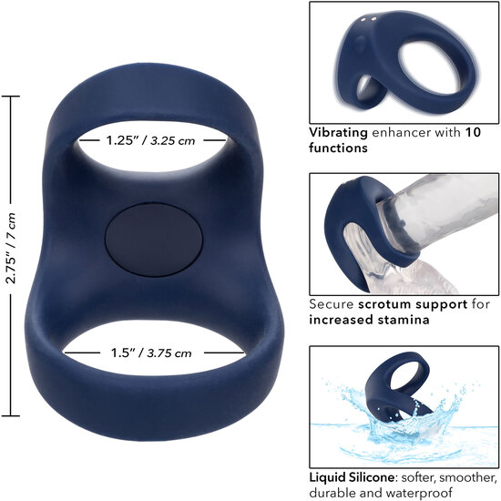 CALEXOTICS - RECHARGEABLE MAX DUAL RING - BLUE