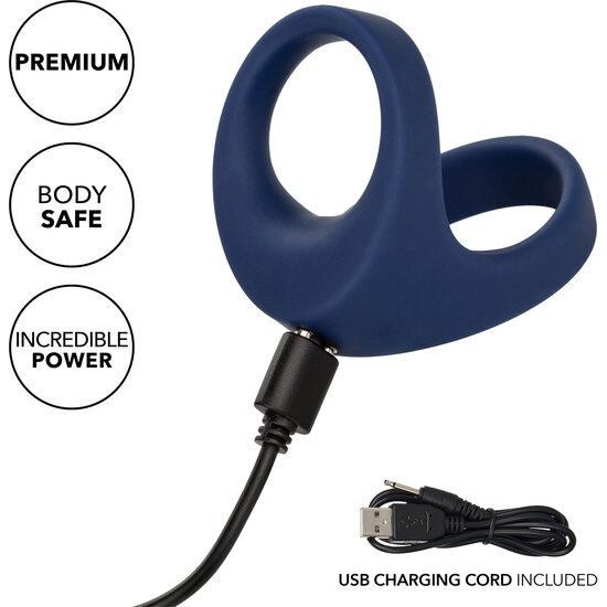 CALEXOTICS - RECHARGEABLE MAX DUAL RING - BLUE