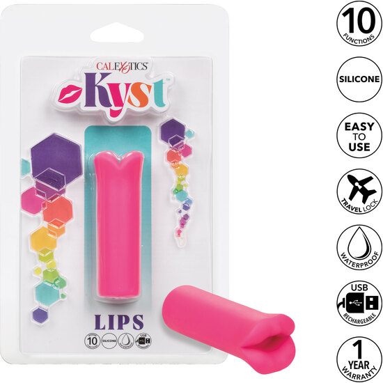 CALEXOTICS - KYST LIPS - LIP-SHAPED MASSAGER - PINK