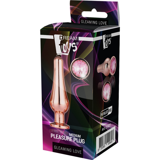 GLEAMING LOVE ROSE GOLD PLEASURE PLUG M