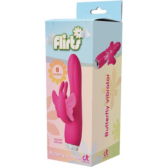 FLIRTS BUTTERFLY VIBRATOR PINK