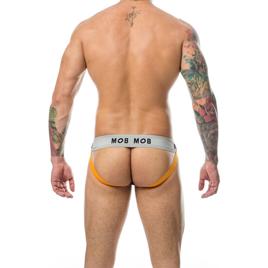MOB STRIPE CLASSIC JOCK - ORANGE THONG