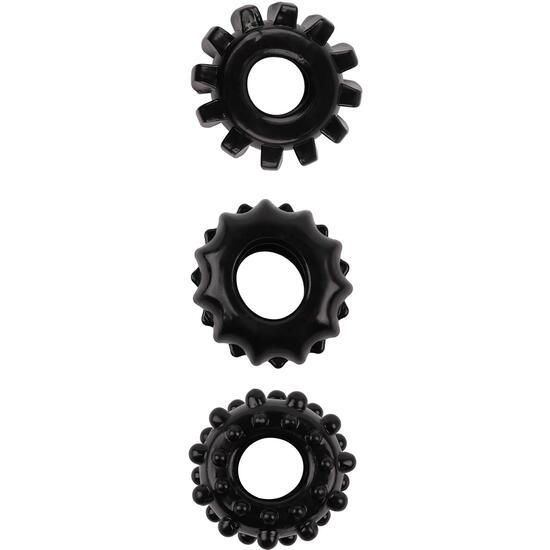 Buy All Time Favorites Set Of 3 Cockrings Black All Time Favorites Set Of 3 Cockrings Black