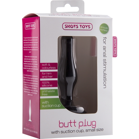 SUCTION BASE WITH PLUG - SMALL - BLACK