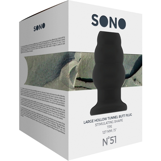 SONO NO.51 - DILATOR ANAL BIG - 12 CM - BLACK