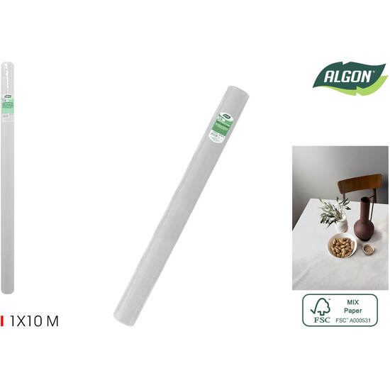 ROLLO MANTEL BLANCO C/MANDRIL 1X10 ALGON ALGON