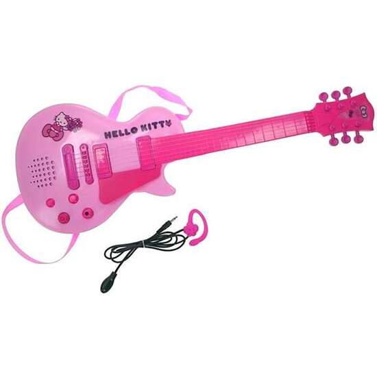 GUITARRA ELECTRONICA CON MICRO HELLO KITTY