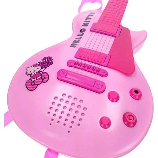 GUITARRA ELECTRONICA CON MICRO HELLO KITTY