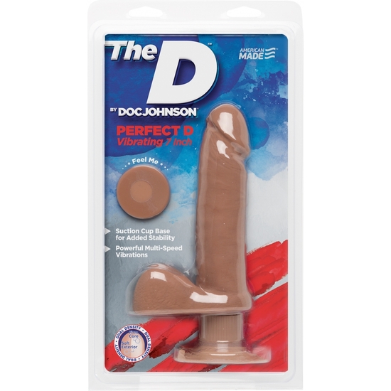 THE PERFECT D VIBRATING PENIS 18CM CANDY