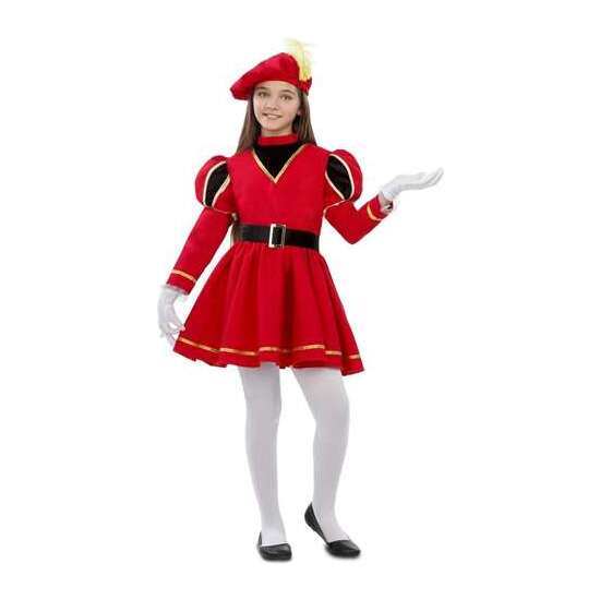 DISFRAZ  PAJE ROJO TALLA 3-4 AÑOS