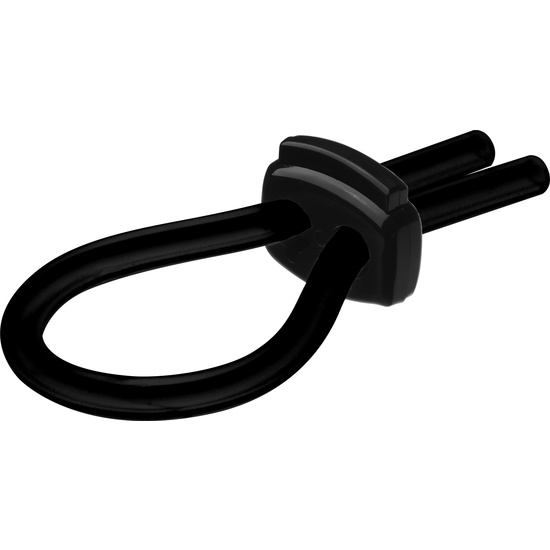 MEDIUM ERECT SILICONE RING - BLACK