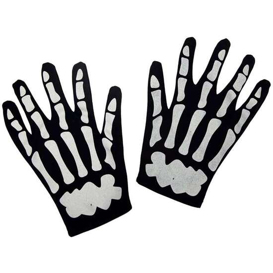 GUANTES DE ESQUELETO PARA ADULTOS  ONE SIZE