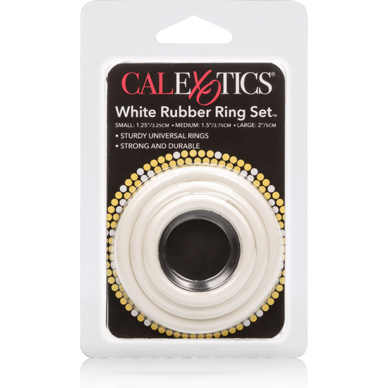 WHITE RUBBER RING SET 3PCS