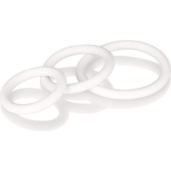 WHITE RUBBER RING SET 3PCS