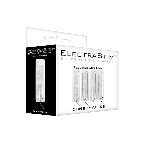 4 X ELECTRAPADS LONG ADHESIVES - 1.5CM X 7.5CM
