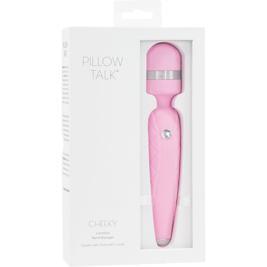 CHEEKY WAND MASSAGER WITH CRYSTAL - PINK