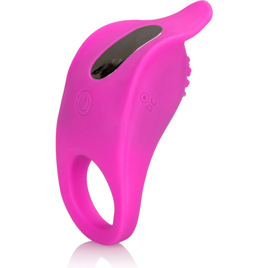 PINK SILICONE RECHARGEABLE VIBRATOR RING