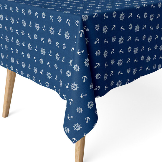Comprar Mantel Resinado Ancora Azul 260x140 Cm Mantel Resinado Ancora Azul 260x140 Cm