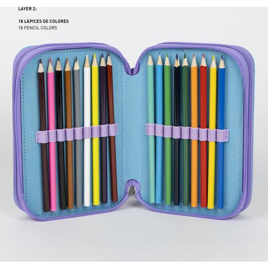 PLUMIER CON ACCESORIOS GIOTTO FROZEN