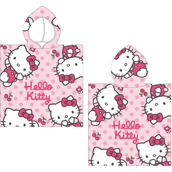 PONCHO MICROFIBRA HELLO KITTY CERDA