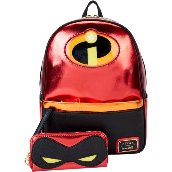 MOCHILA 20TH ANNIVERSARY LOS INCREIBLES DISNEY PIXAR LOUNGEFLY 30CM