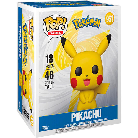 FIGURA POP MEGA POKEMON PIKACHU 46CM