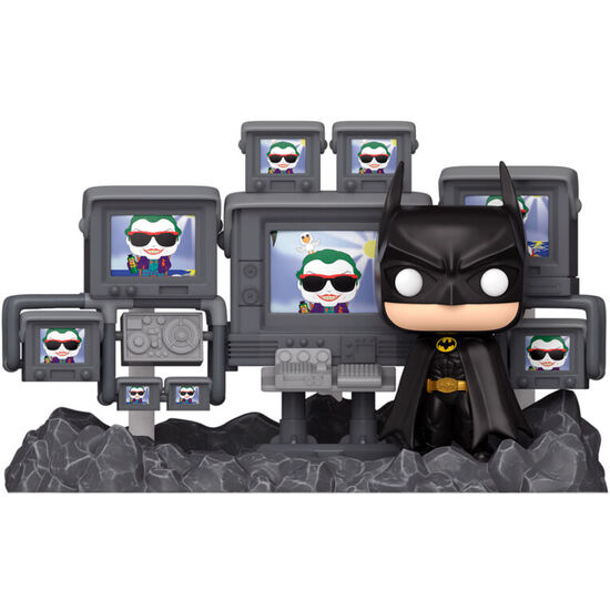 FIGURA POP MOMENTS DC COMICS BATMAN IN BATCAVE