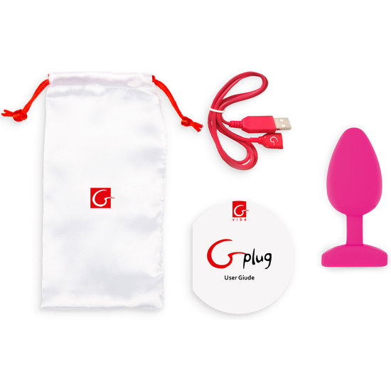 GPLUG BIOSKIN WITH PINK VIBRATION