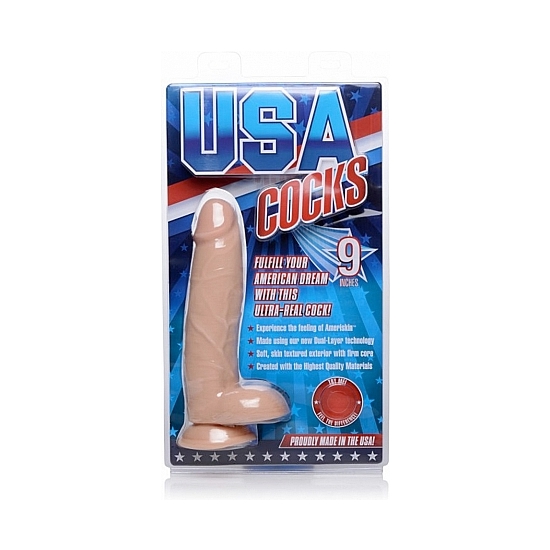 USA COCKS REALISTIC DUAL DENSITY PENIS 26CM