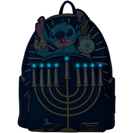 MOCHILA MENORAH STITCH DISNEY LOUNGEFLY