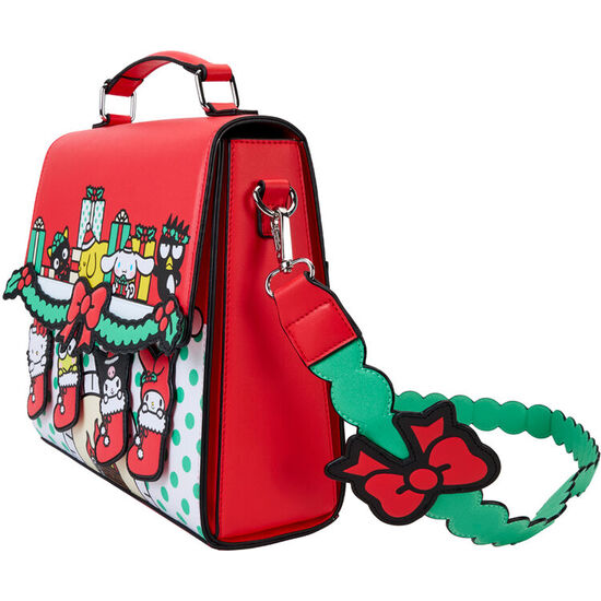 BOLSO BANDOLERA CHRISTMAS HELLO KITTY SANRIO LOUNGEFLY