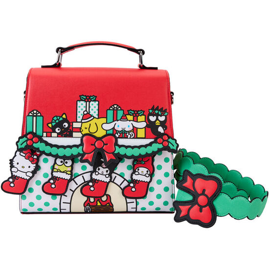 BOLSO BANDOLERA CHRISTMAS HELLO KITTY SANRIO LOUNGEFLY