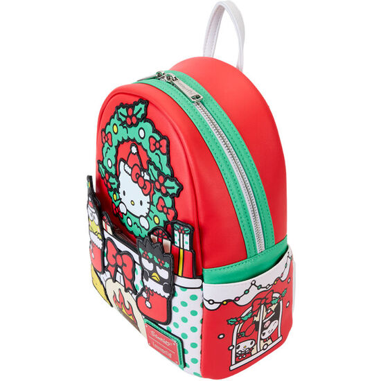MOCHILA CHRISTMAS HELLO KITTY SANRIO LOUNGEFLY 26CM