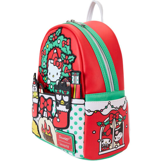 MOCHILA CHRISTMAS HELLO KITTY SANRIO LOUNGEFLY 26CM