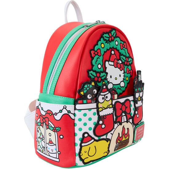 MOCHILA CHRISTMAS HELLO KITTY SANRIO LOUNGEFLY 26CM